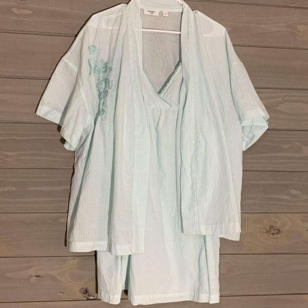 Van Winkle Co Gown And Robe Women’s XL Nightie Set Kimono